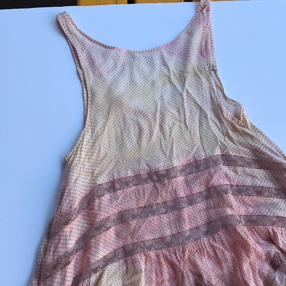 FP xDP Ballerina Princess Custom Slip Dress Rare Tie Dye Pastel Pink Free People - Picture 13 of 16